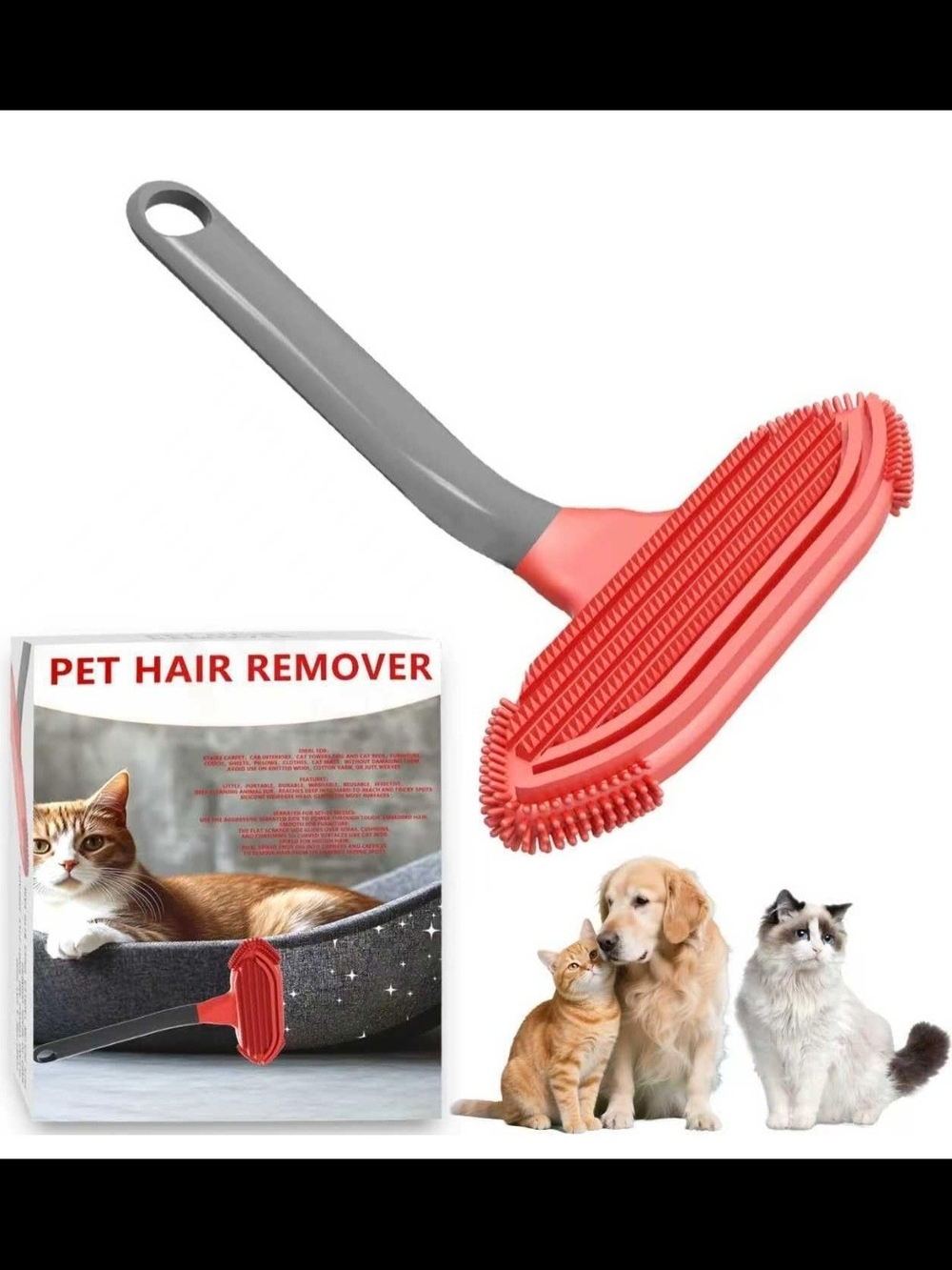 Pet Hair Removal Tool for Dog and Cat  - 2 Pack